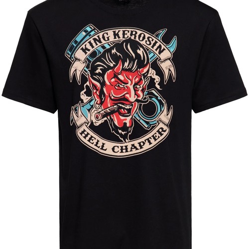 Bnwt king kerosin black t - black,