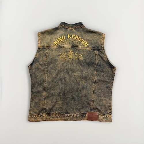 King kerosene denim vest - king,